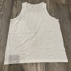 Lululemon White Sleeveless Tank Top